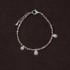 OLIO E ACETO Tanabata Special Collection Sterling Silver Rhodonite Beaded Pendant Bracelet OLIO-OA13A20-YH